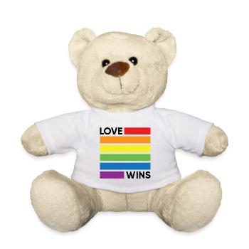 Liebe gewinnt - Teddy - Weiß - Vorne