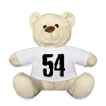 Maillot à 54 numéros - Nounours - blanc - Devant