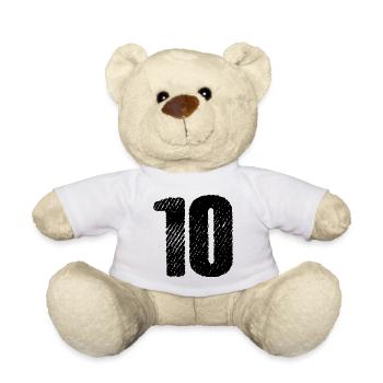 Maillot à 10 chiffres - Nounours - blanc - Devant