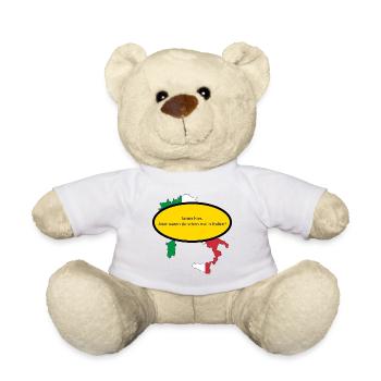 Schön hier. Aber waren sie schon mal in Italien? - Teddy - Weiß - Vorne