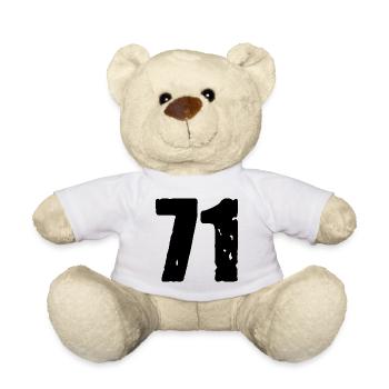 71 number jersey - Teddy Bear - white - Front