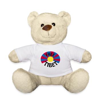 tibet libre - Nounours - blanc - Devant