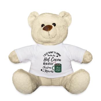 Ich will nur heißen Kakao & Weihnachtsfilm schauen - Teddy - Weiß - Vorne
