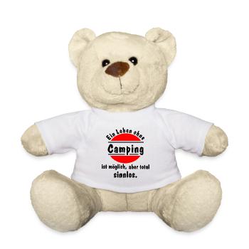 leben ohne camping - Teddy - Weiß - Vorne
