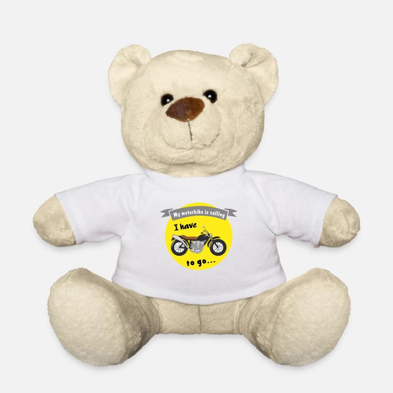 my motorbike is calling - Teddy Bear - white