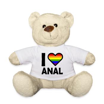 I love anal - Nounours - blanc - Devant