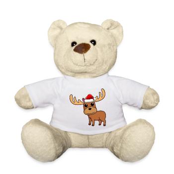 Noël de la bande dessinée Elk - Nounours - blanc - Devant