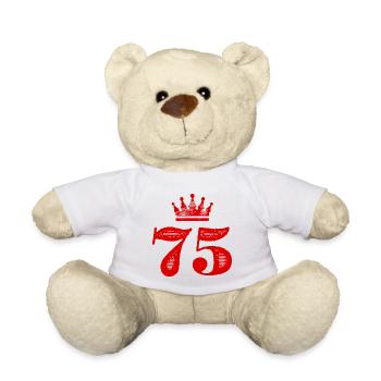 75 Couronne numérique - Nounours - blanc - Devant