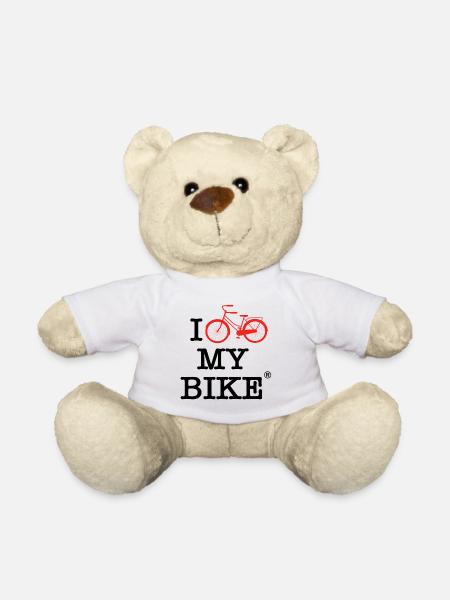 Ich liebe mein Fahrrad - Teddy - Weiß