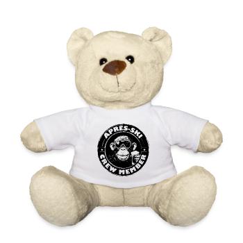 Affe Apres Ski Team Spruch - Teddy - Weiß - Vorne