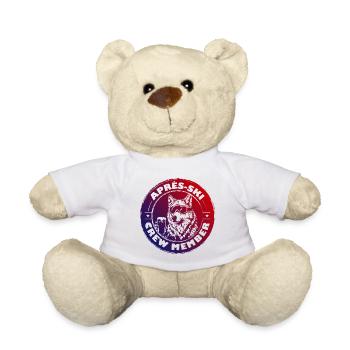 Wolf Apres Ski Team Spruch Bunt - Teddy - Weiß - Vorne