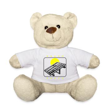 Photovoltaics Solar Energy - Teddy Bear - white - Front