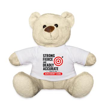 Archery Targets Archer Bullseye Shooting Sport - Teddy Bear - white - Front