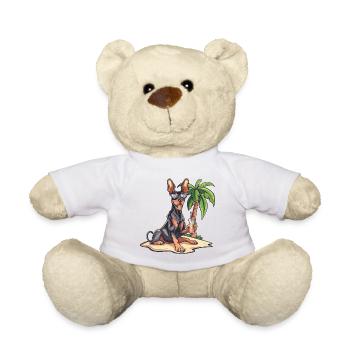 Dobermann Hund Sommer - Teddy - Weiß - Vorne