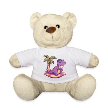 Dinosaurier brontosaurus Sommer - Teddy - Weiß - Vorne
