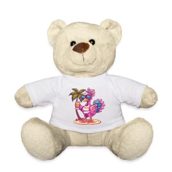 Truthan Summer Beach Vacation - Teddy Bear - white - Front