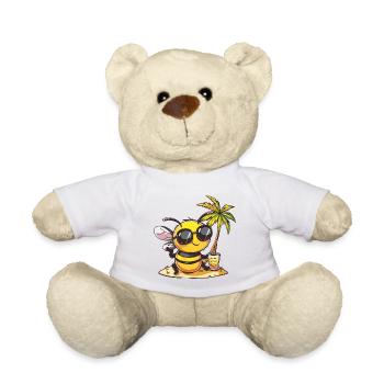 Biene Sommer Strand Urlaub - Teddy - Weiß - Vorne