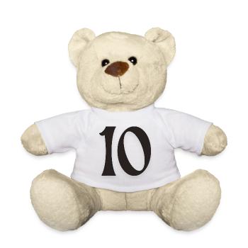 10 - Teddy Bear - white - Front