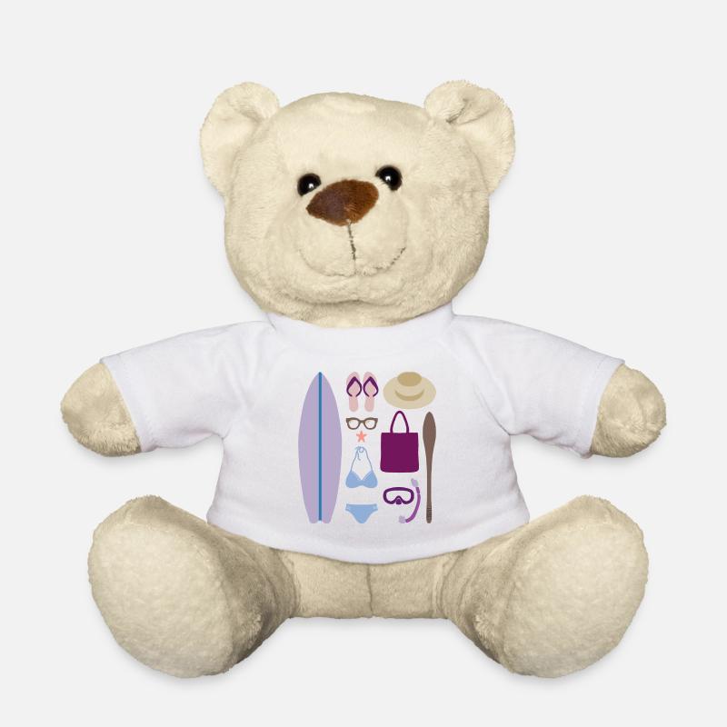 Sommer Sonne Strand - Teddy - Weiß
