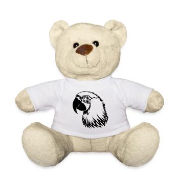 Perroquet oiseau - Nounours - blanc - Devant