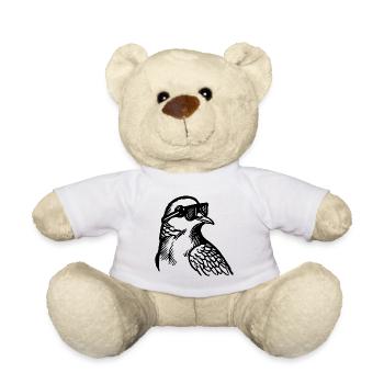 Pigeon pigeons pigeon fancier gift - Teddy Bear - white - Front