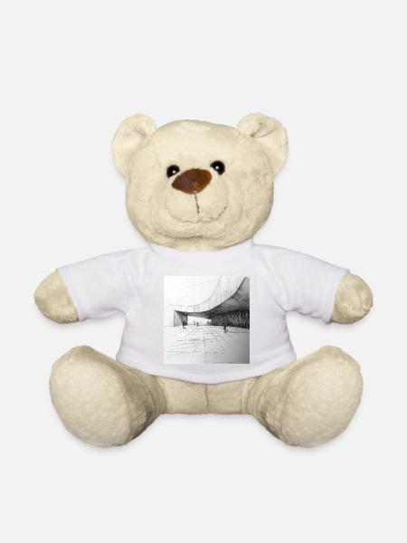 Architecte Dessin Croquis Architecture - Nounours - blanc