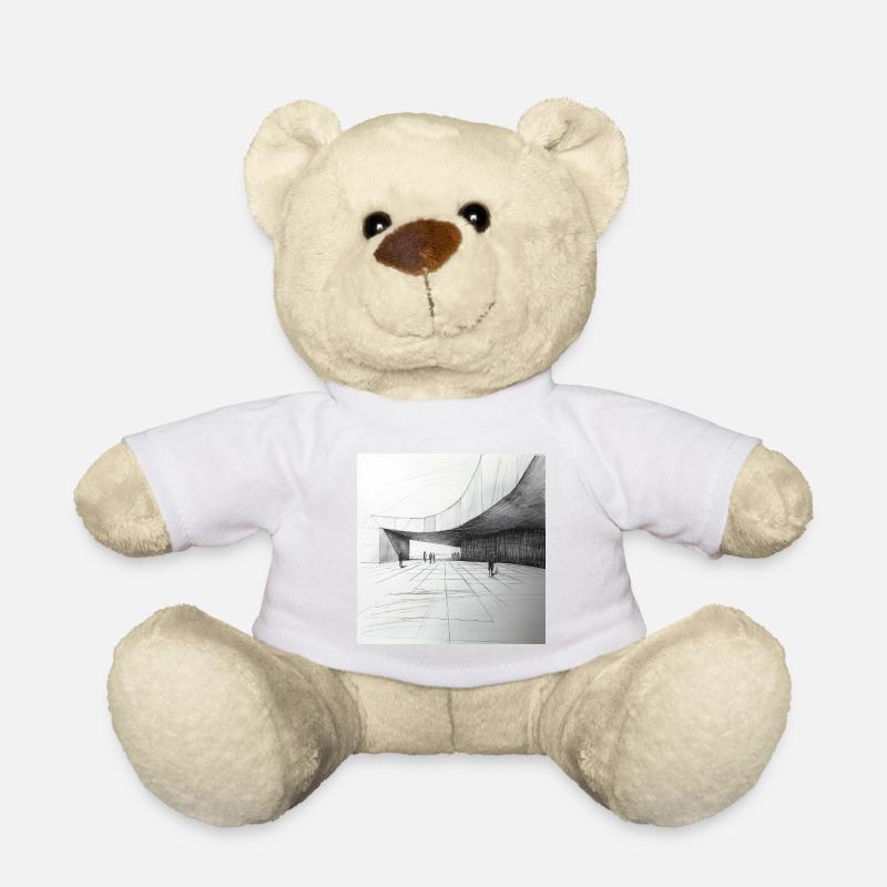Architekt Zeichnung Sketch Architecture - Teddy - Weiß