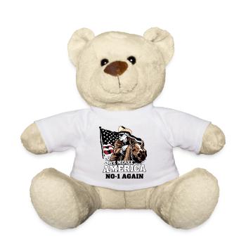 Amerika Cowboy - Teddy - Weiß - Vorne