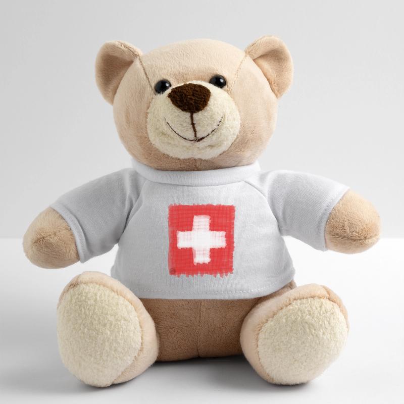 Suisse, drapeau, drapeau suisse Nounours