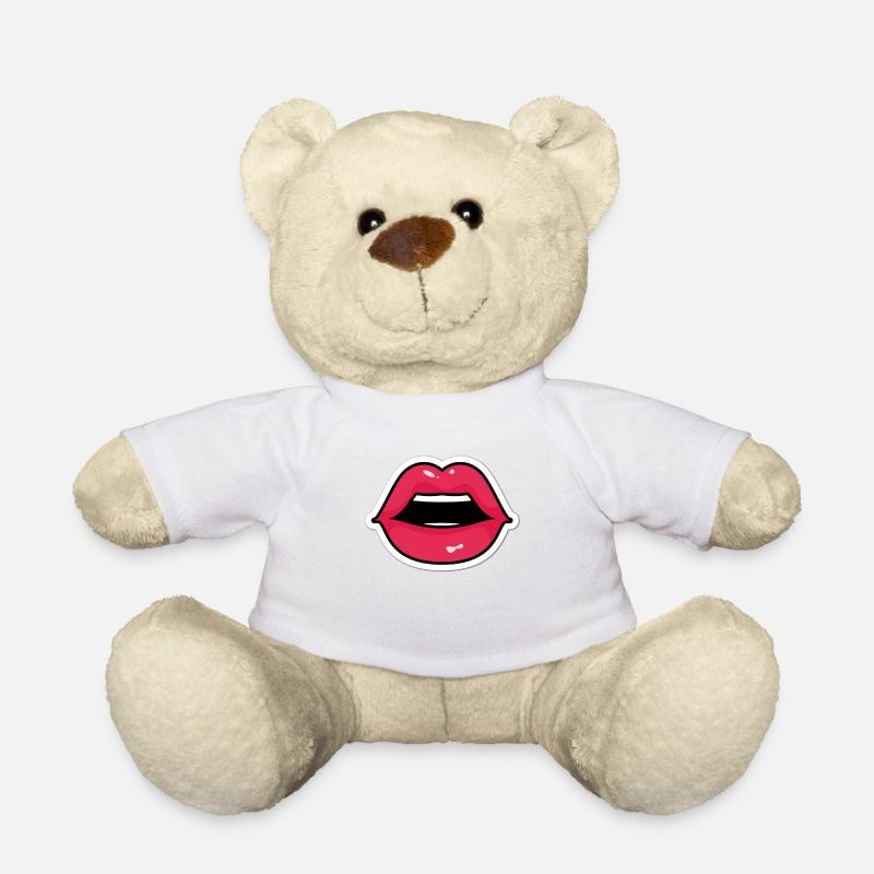 Mund, Mouth - Teddy - Weiß