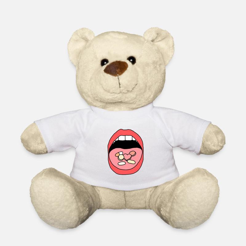 Essen Sie Pillen - Teddy - Weiß
