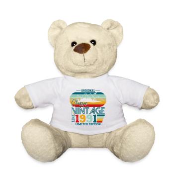 Original Juni Jahrgang 1991 31. Geburtstag Herren - Teddy - Weiß - Vorne