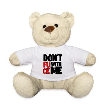 FUCK THIS SHIT Lustig Sarkasmus T-Shirt - Teddy - Weiß - Vorne