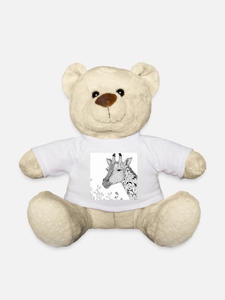 Dschungel Löwe Safari Natur Bio T-Shirt - Teddy - Weiß