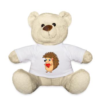 Eddie Hedgehog - Teddy Bear - white - Front