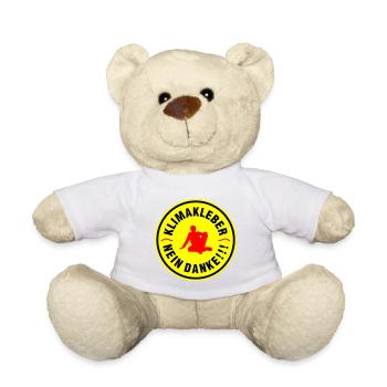 Klimakleber Nein Danke - Teddy - Weiß - Vorne
