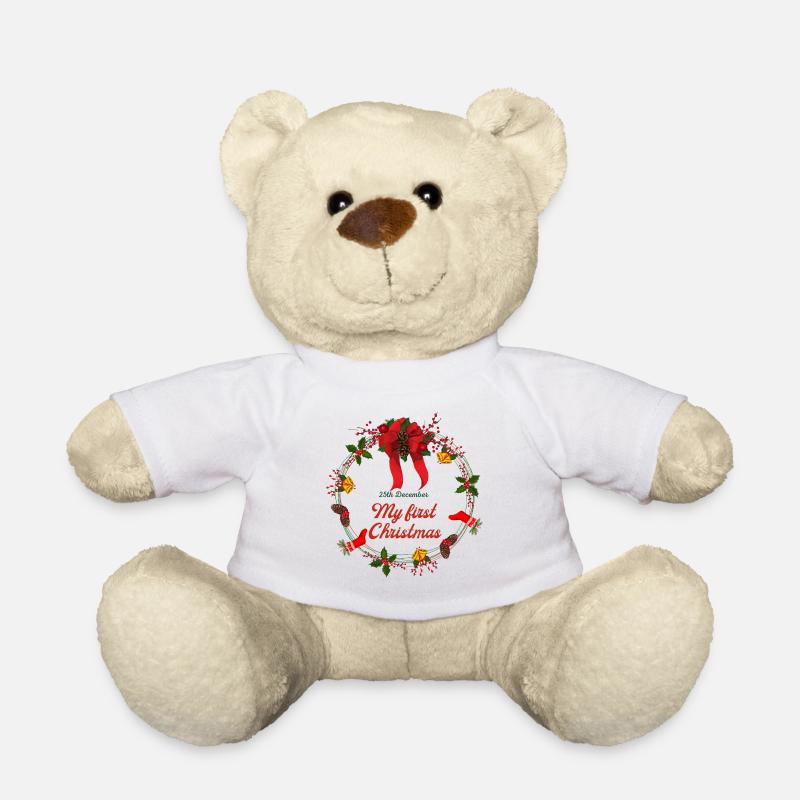Baby's 1st Christmas - Teddy Bear - white