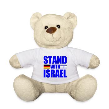 We stand with israel - Teddy Bear - white - Front