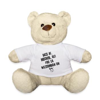 BassAf_BirscherlWatschnbam | Redewendung - Teddy - Weiß - Vorne