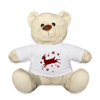 Hirsch - Wald Natur Tierschutz - Teddy - Weiß - Vorne