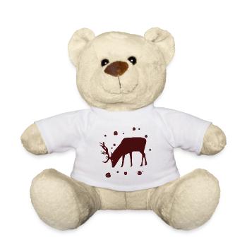 Hirsch - Wald Natur Tierschutz - Teddy - Weiß - Vorne