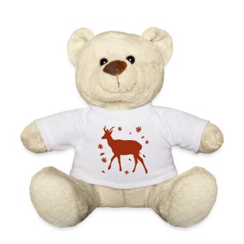 Hirsch - Wald Natur Tierschutz - Teddy - Weiß - Vorne