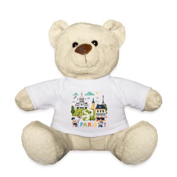 Paris Explorateur - Nounours - blanc - Devant