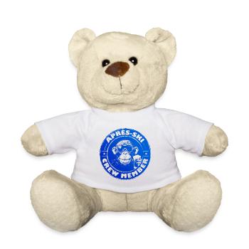 Affe Apres Ski Team Spruch - Teddy - Weiß - Vorne