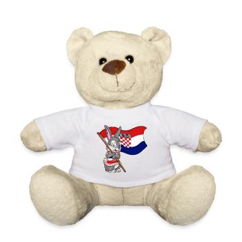 Croatia Rabbit - Teddy Bear - white - Front