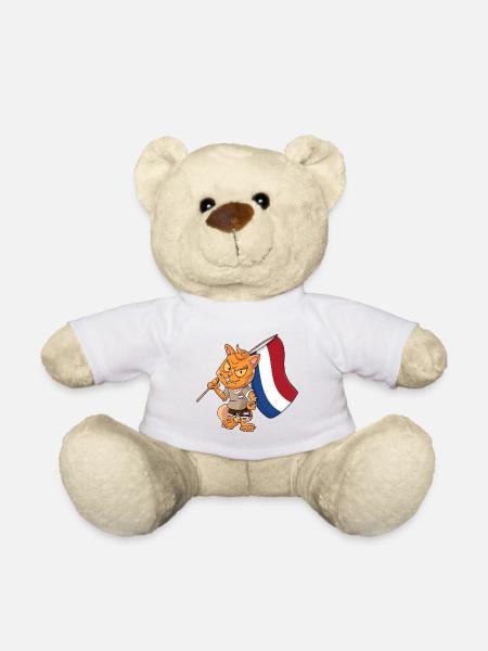Pays-Bas Fan Cat - Nounours - blanc
