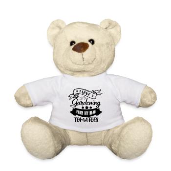 Hobby gardeners, fruit and vegetable gardeners - Teddy Bear - white - Front