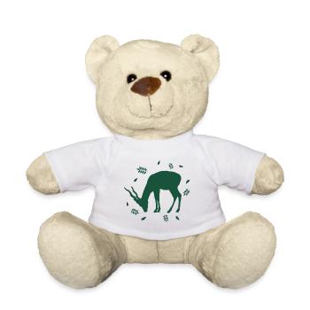 Hirsch - Wald Natur Tierschutz - Teddy - Weiß - Vorne