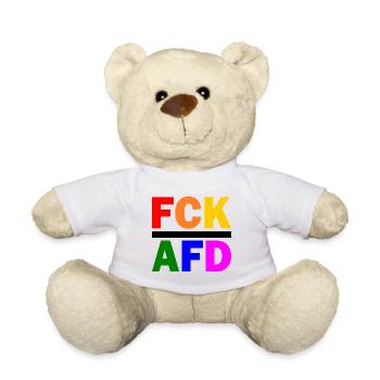 Fck afd - Teddy - Weiß - Vorne