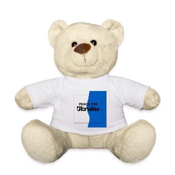 World Peace Symbol Welt Frieden Ukraine Russland - Teddy - Weiß - Vorne